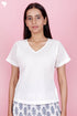 Cambric Cotton Pintucked Top With Floral Print